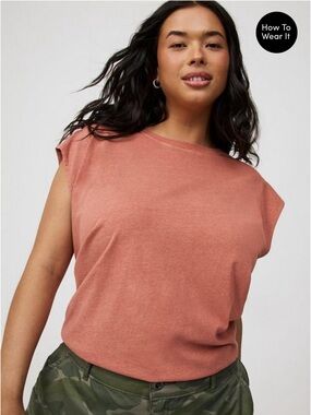 torrid Sleeveless Crewneck Tank Dolman Tee L93
